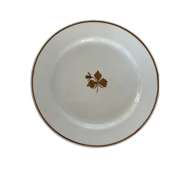 Royal Ironstone China Alfred Meakin England Plate Copper Tea Leaf PatternAntique - Picture 1 of 5
